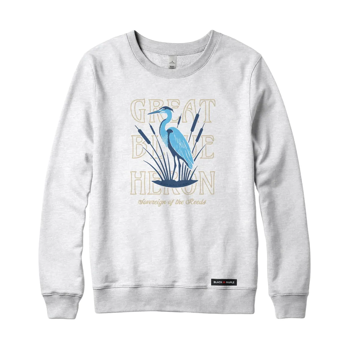 Great Blue Heron Sweatshirt sold by Black Maple Trading