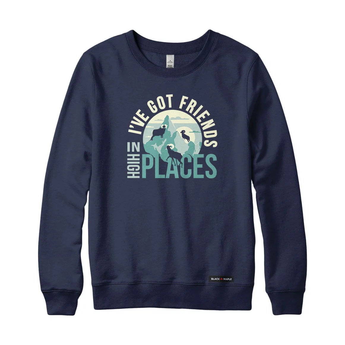 Mountain Bighorn Friends Sweatshirt or Hoodie sold by Black Maple Trading product image thumbnail 2