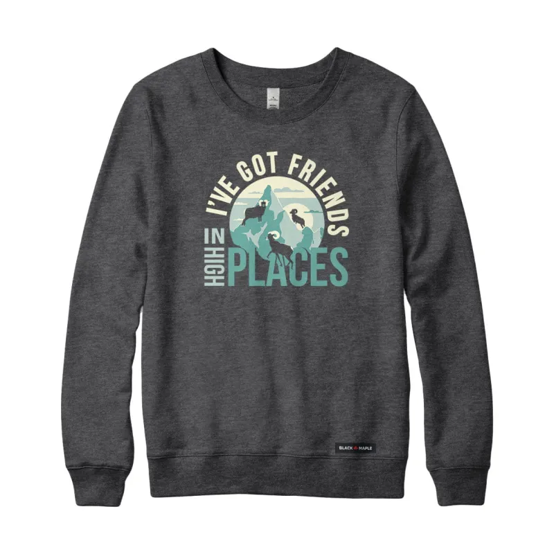 Mountain Bighorn Friends Sweatshirt or Hoodie made by Black Maple Trading