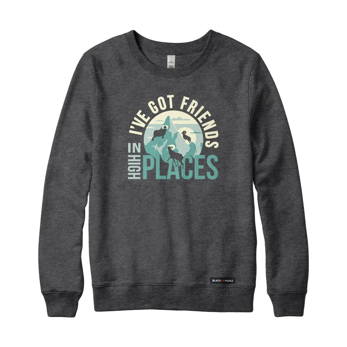 Mountain Bighorn Friends Sweatshirt or Hoodie sold by Black Maple Trading