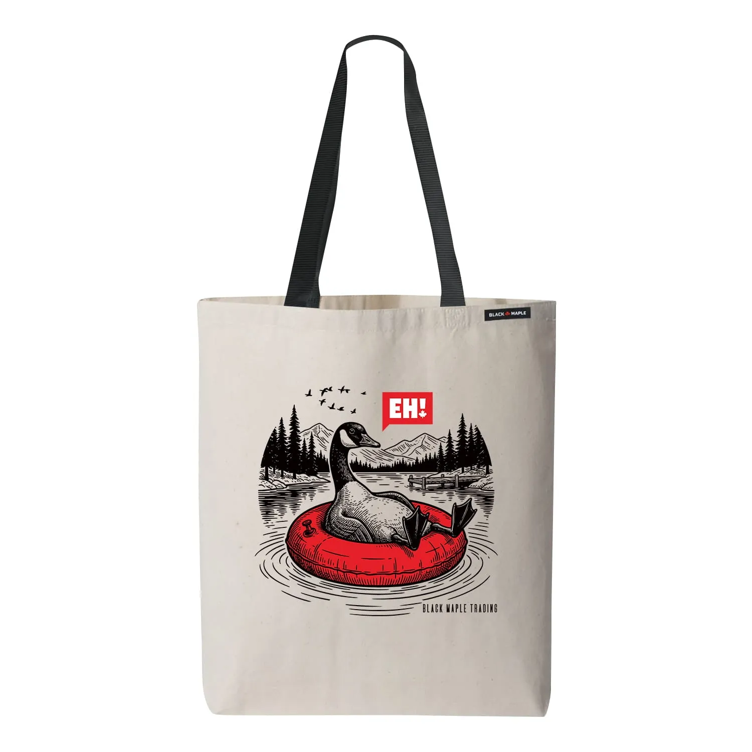 Eh! Canada Goose Lake Relaxing Tote Bag sold by Black Maple Trading product image thumbnail 2