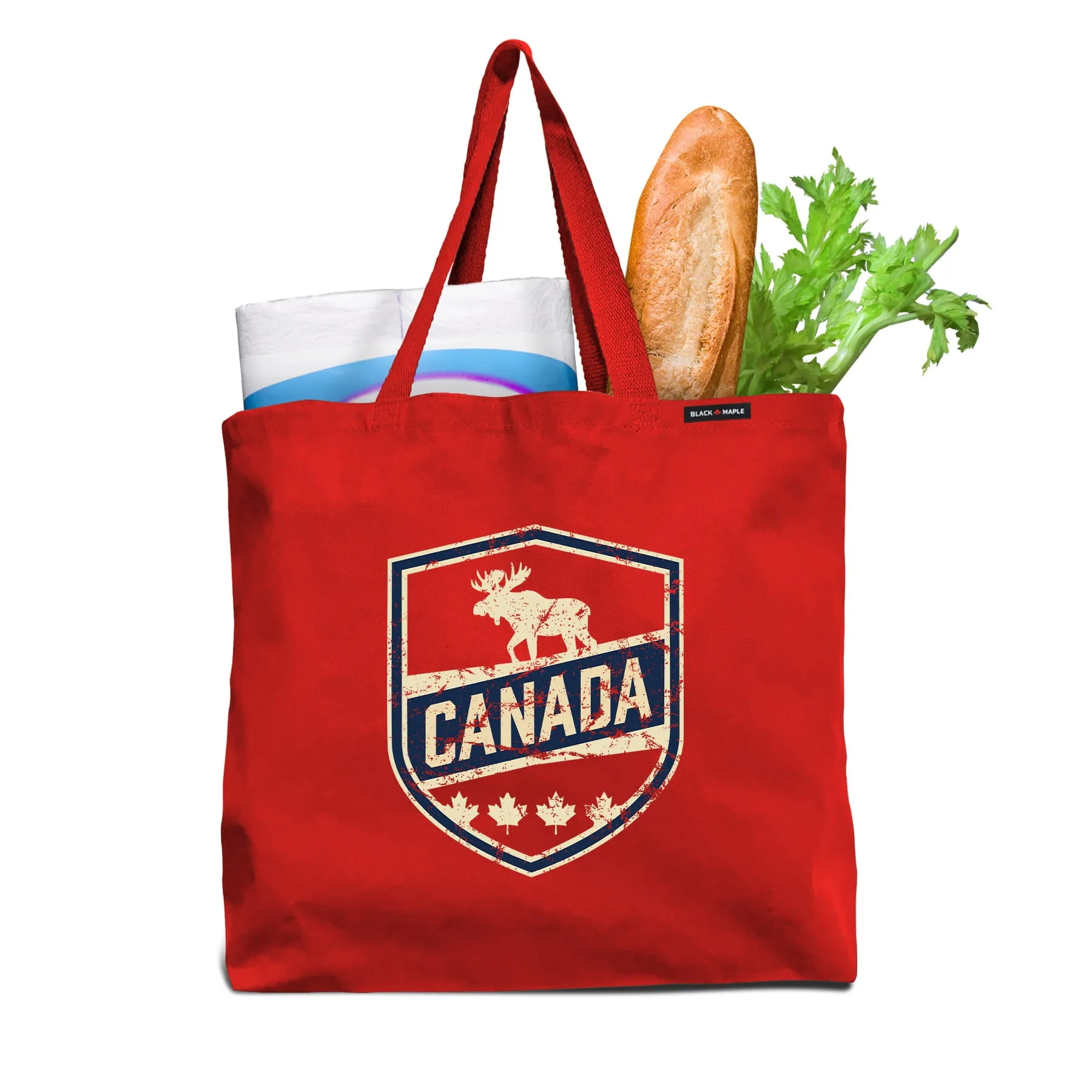 Canada Moose Crest Tote Bag sold by Black Maple Trading product image thumbnail 2