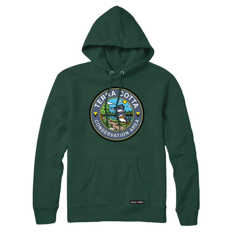 Terra Cotta Park Single-Print Hoodie made by Black Maple Trading