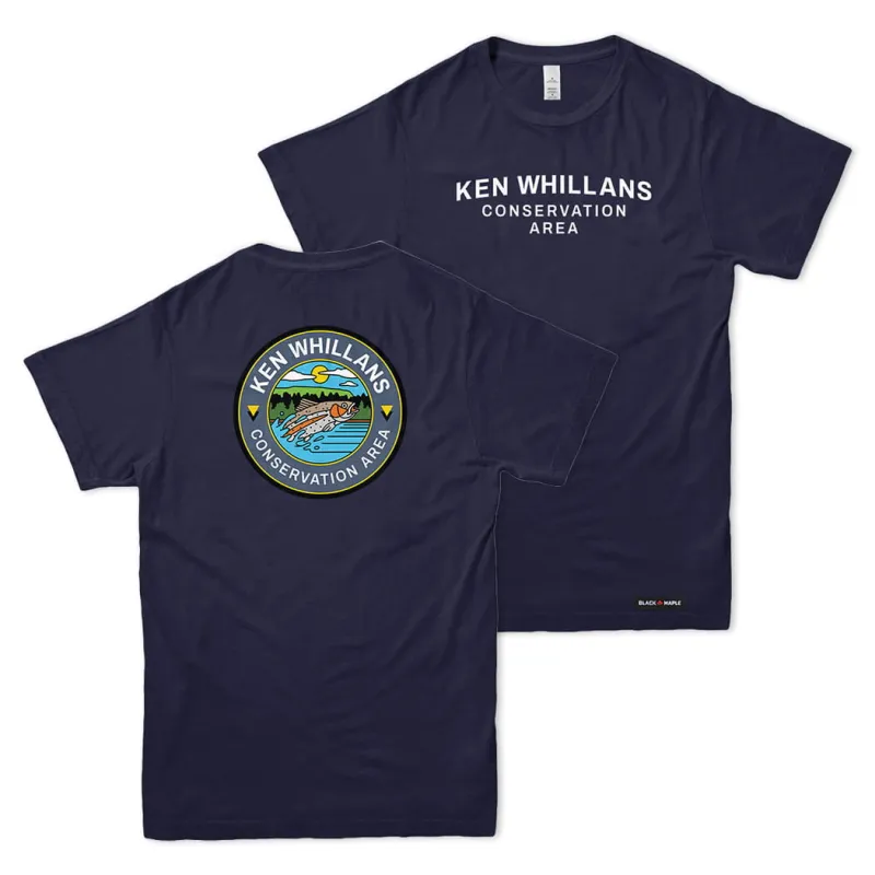 Ken Whillans Park Dual-Print T-shirt made by Black Maple Trading