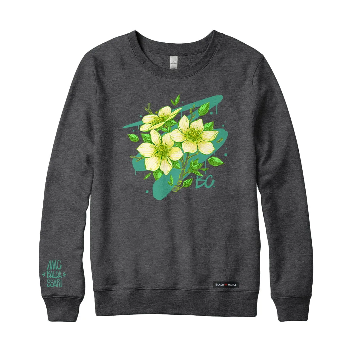 MC Baldassari x Black Maple Trading - Artist Collab: Blooming in British Columbia Sweatshirt or Hoodie sold by Black Maple Trading product image thumbnail 3