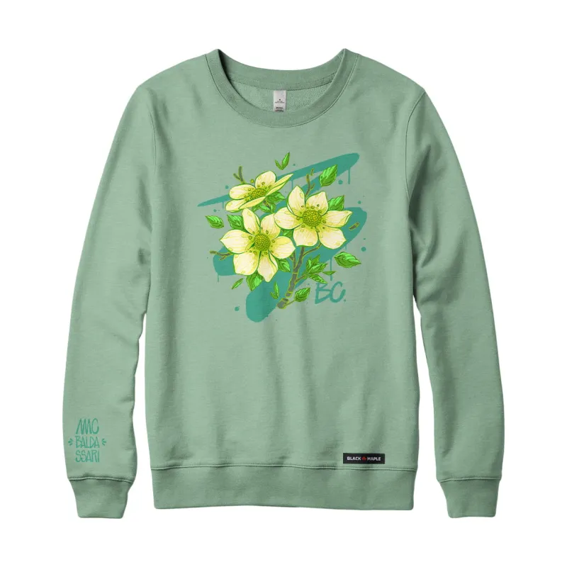 MC Baldassari x Black Maple Trading - Artist Collab: Blooming in British Columbia Sweatshirt or Hoodie made by Black Maple Trading