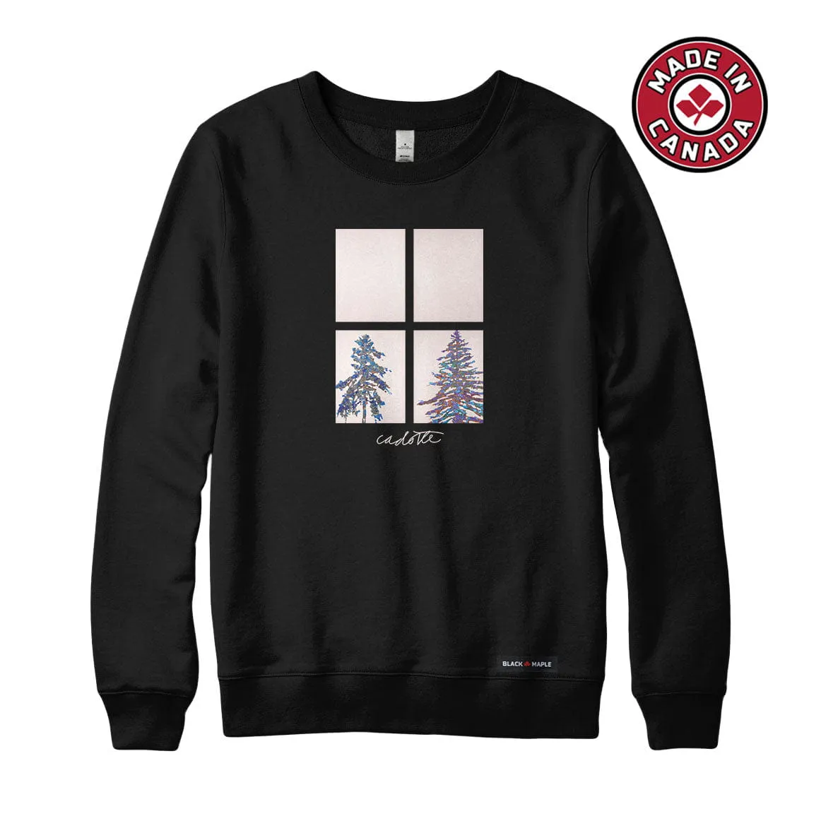Robert Cadotte x Black Maple Trading - Artist Collab: Panes of Coniferous 3 Sweatshirt or Hoodie sold by Black Maple Trading product image thumbnail 5