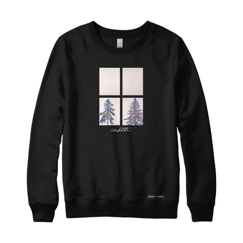 Robert Cadotte x Black Maple Trading - Artist Collab: Panes of Coniferous 3 Sweatshirt or Hoodie made by Black Maple Trading