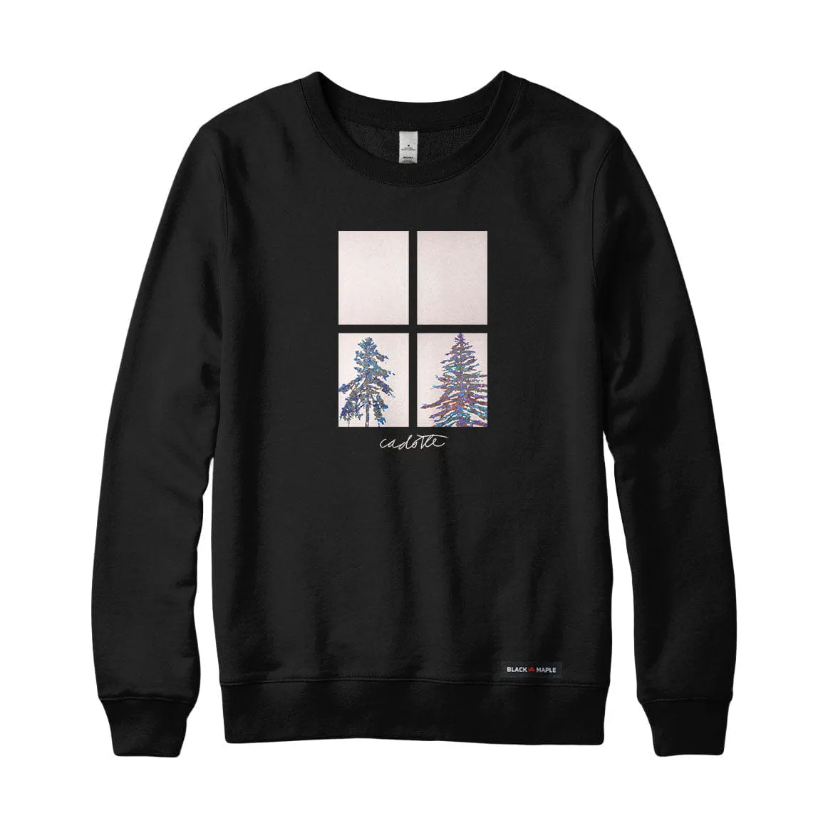 Robert Cadotte x Black Maple Trading - Artist Collab: Panes of Coniferous 3 Sweatshirt or Hoodie sold by Black Maple Trading