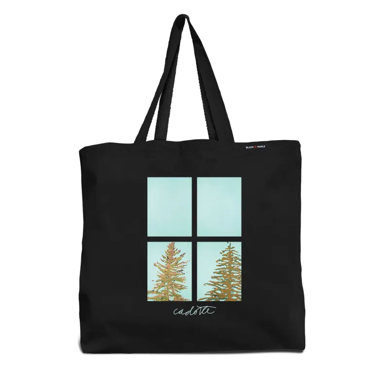 Robert Cadotte x Black Maple Trading - Artist Collab: Panes of Coniferous 2 Tote Bag made by Black Maple Trading