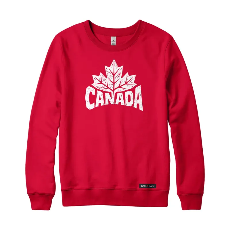 Canada Heritage Woodcut Sweatshirt or Hoodie made by Black Maple Trading