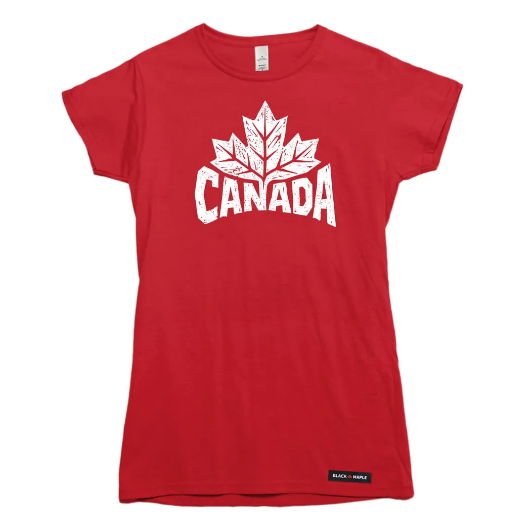 Canada Heritage Woodcut T-shirt sold by Black Maple Trading product image thumbnail 4