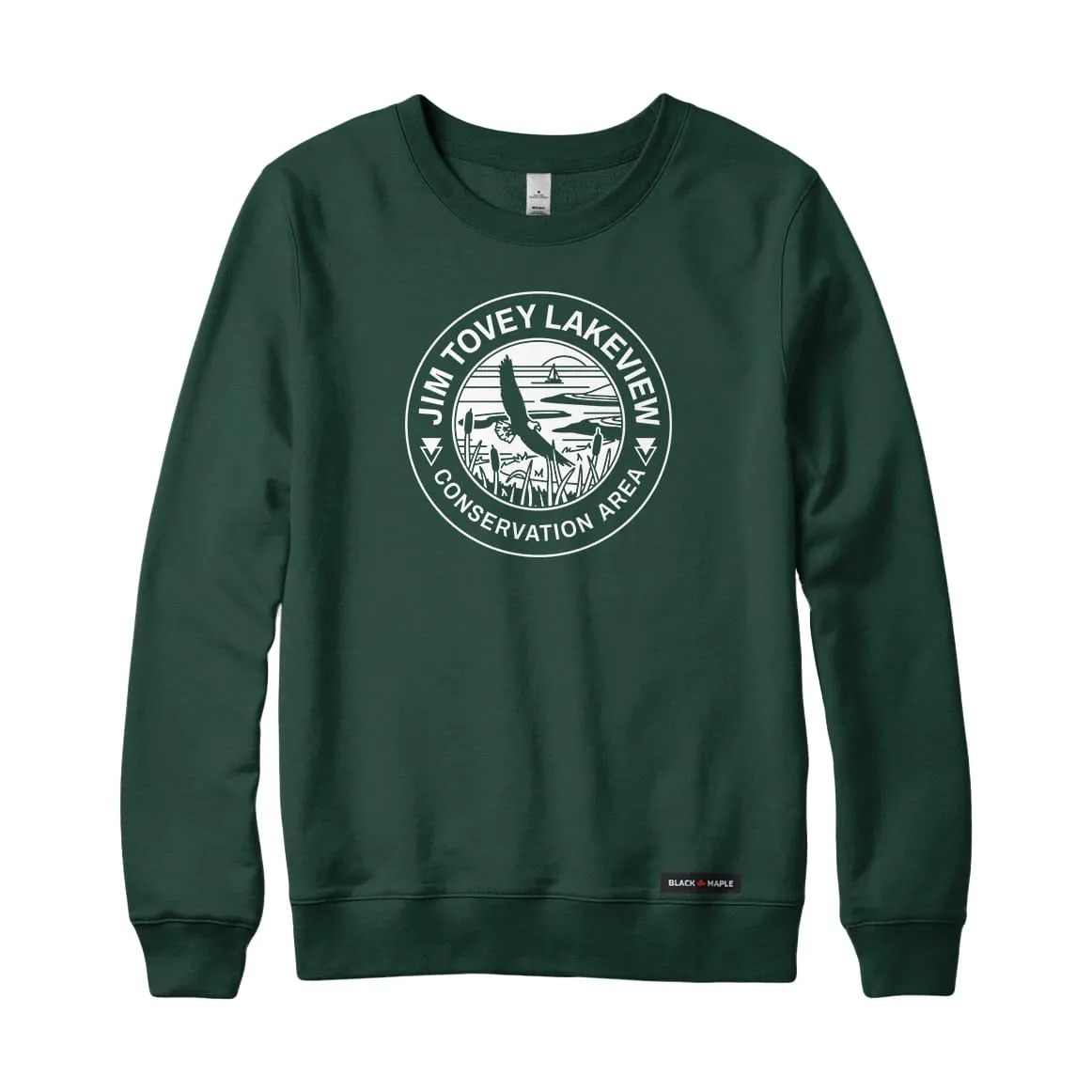 Jim Tovey Lakeview Conservation Area Monochrome Print Sweatshirt | Credit Valley Parks sold by Black Maple Trading product image thumbnail 3