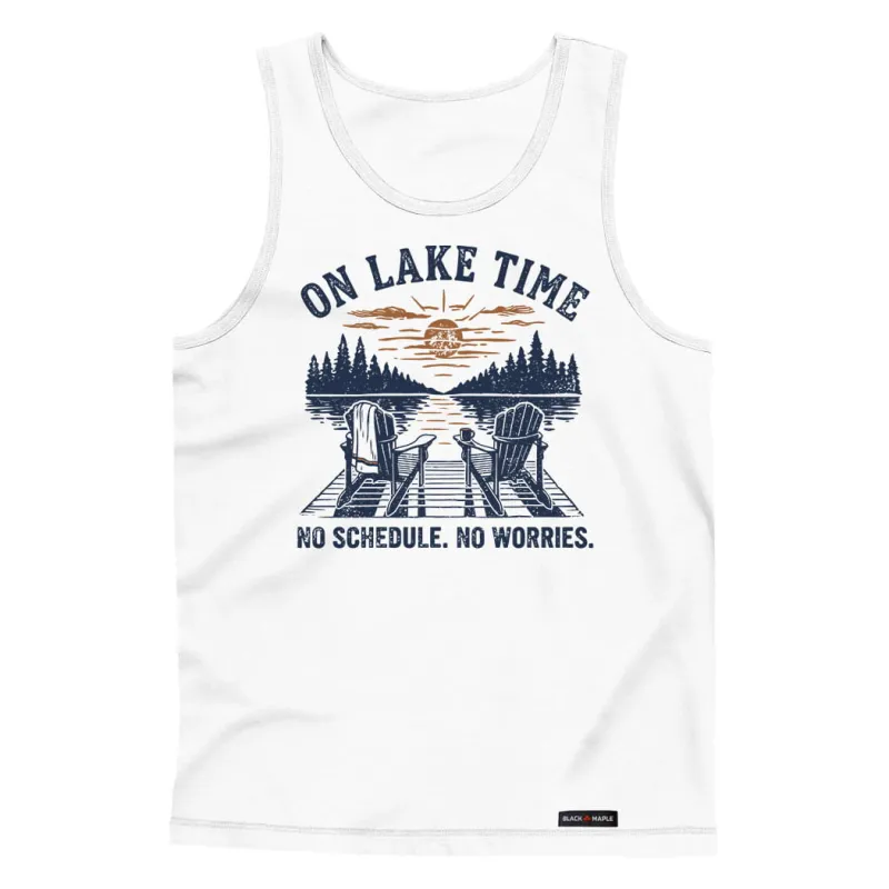 On Lake Time Nostalgia Tank Top made by Black Maple Trading