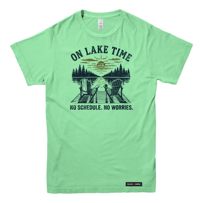 On Lake Time Nostalgia T-shirt made by Black Maple Trading