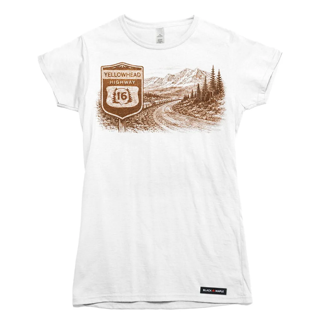 Yellowhead Highway Western Road Trip T-shirt sold by Black Maple Trading product image thumbnail 2