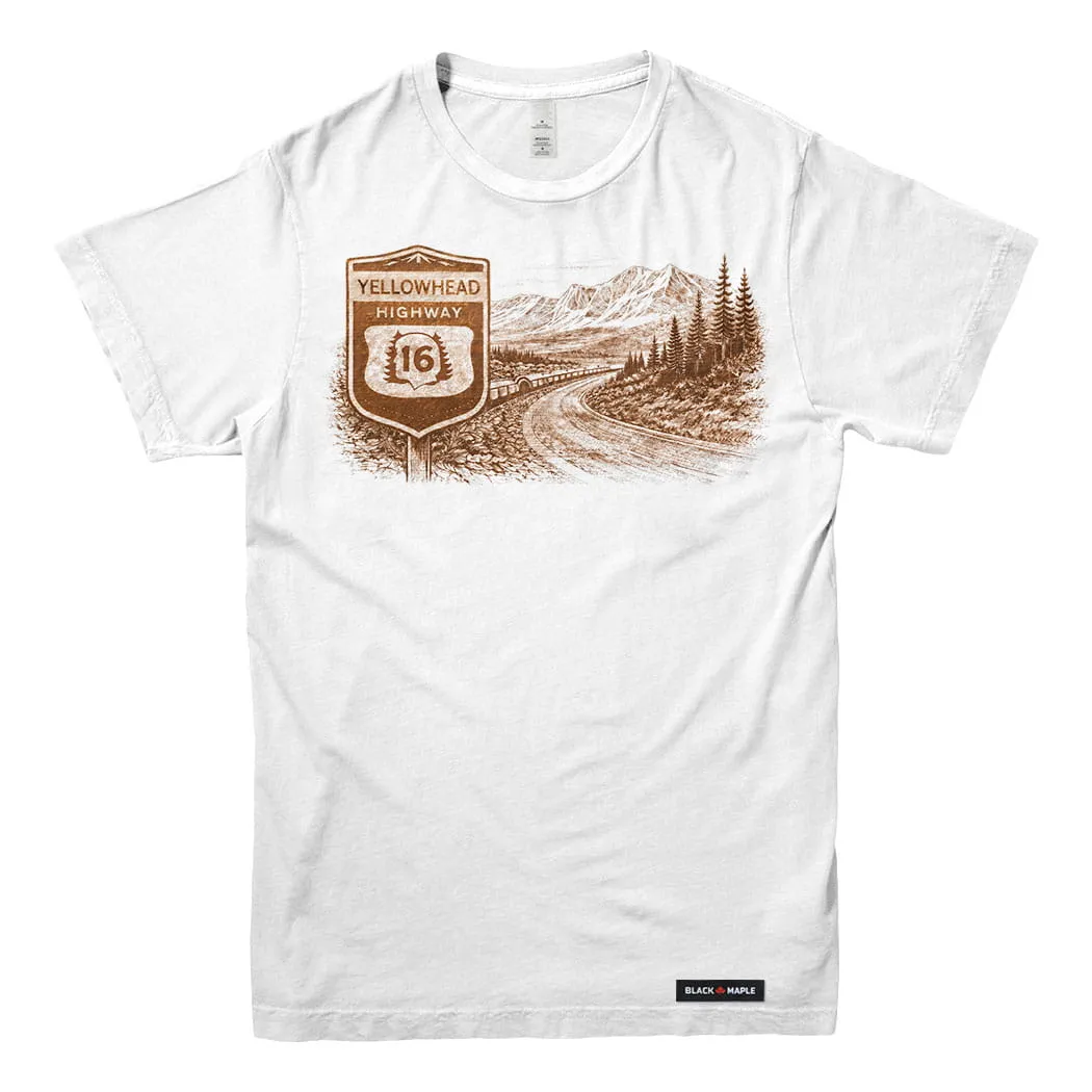 Yellowhead Highway Western Road Trip T-shirt sold by Black Maple Trading product image thumbnail 5