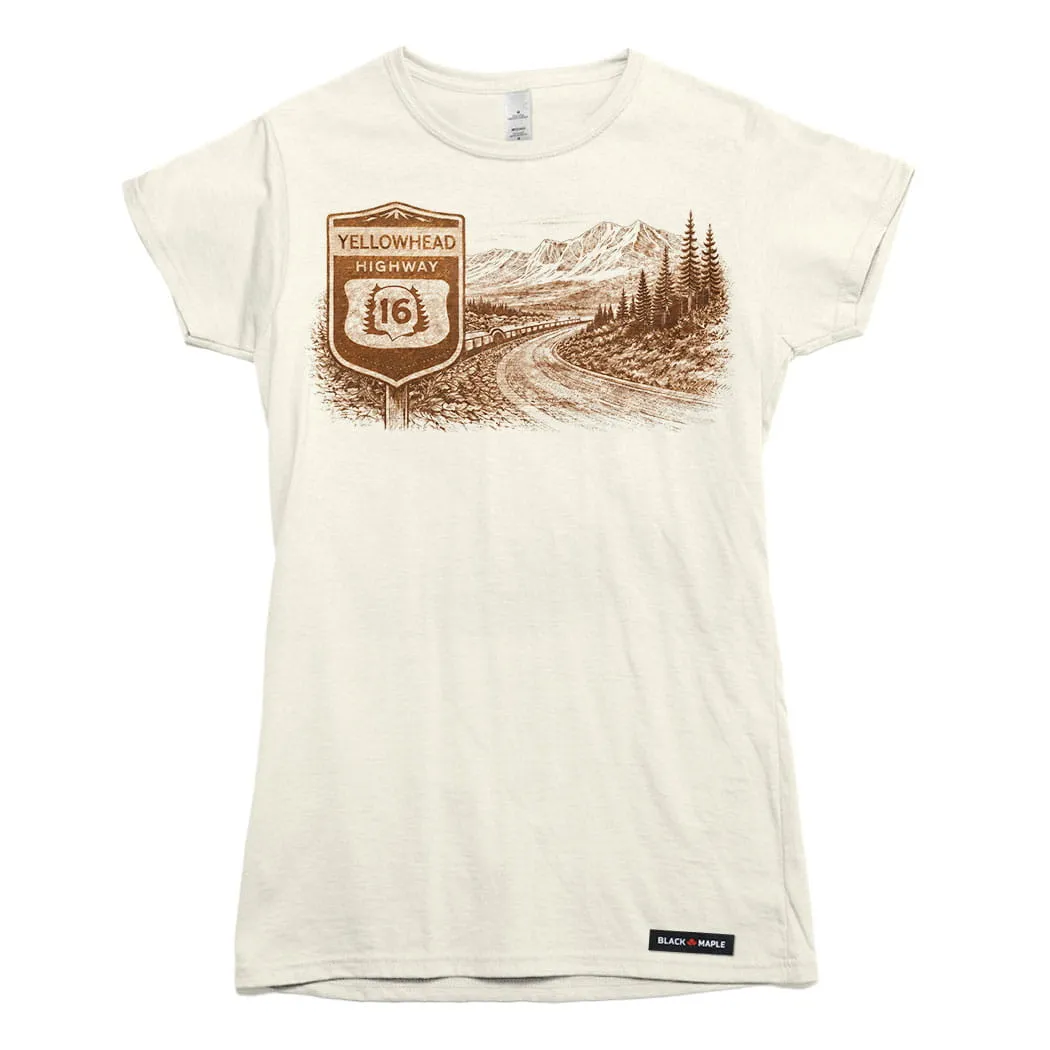 Yellowhead Highway Western Road Trip T-shirt sold by Black Maple Trading product image thumbnail 4