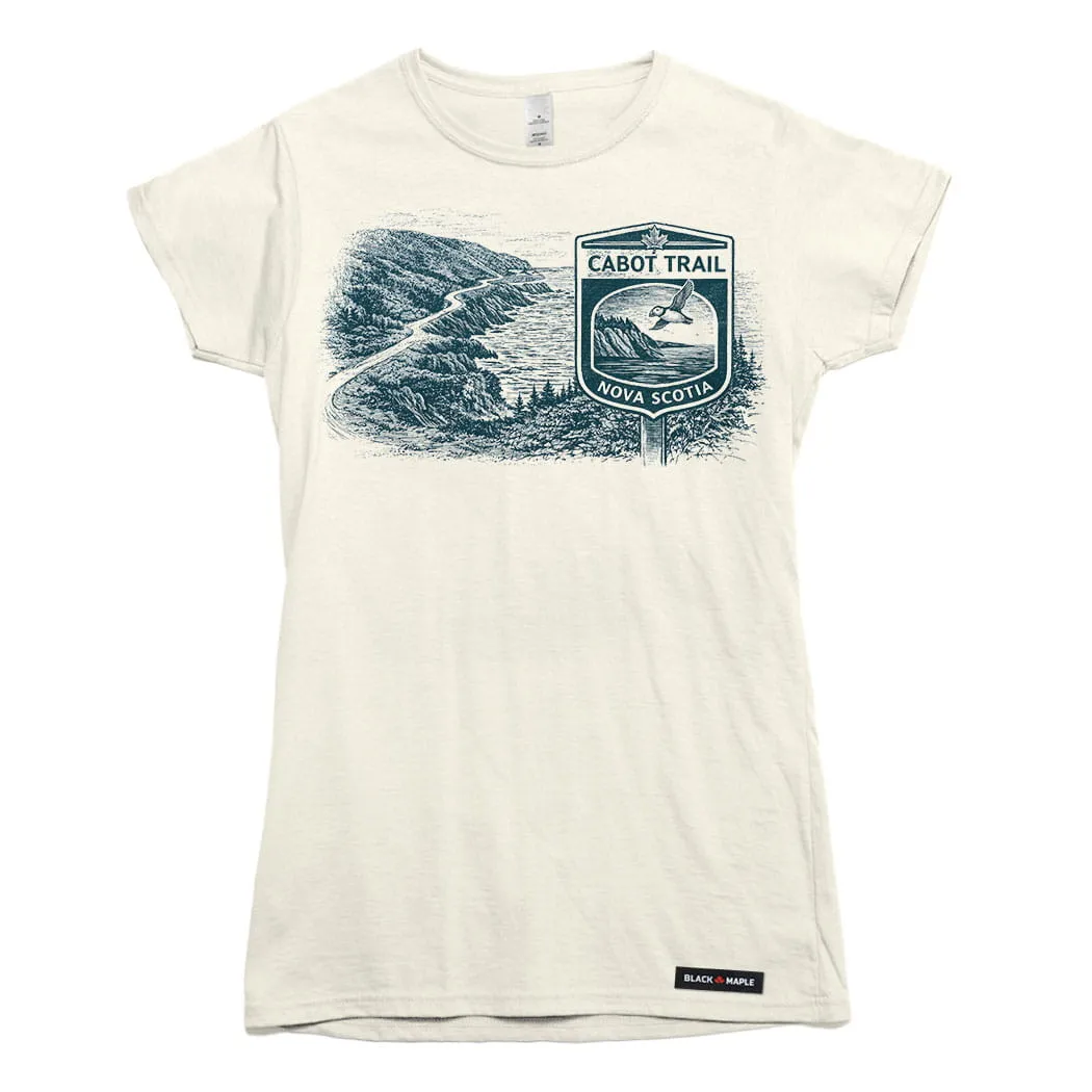 Cabot Trail Highway Nova Scotia Road Trip T-shirt sold by Black Maple Trading product image thumbnail 2