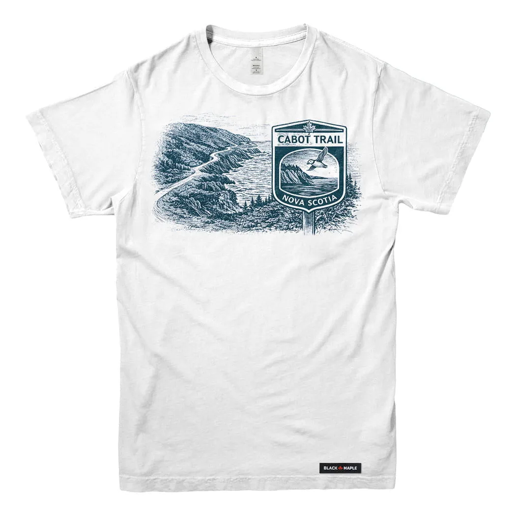 Cabot Trail Highway Nova Scotia Road Trip T-shirt sold by Black Maple Trading product image thumbnail 5