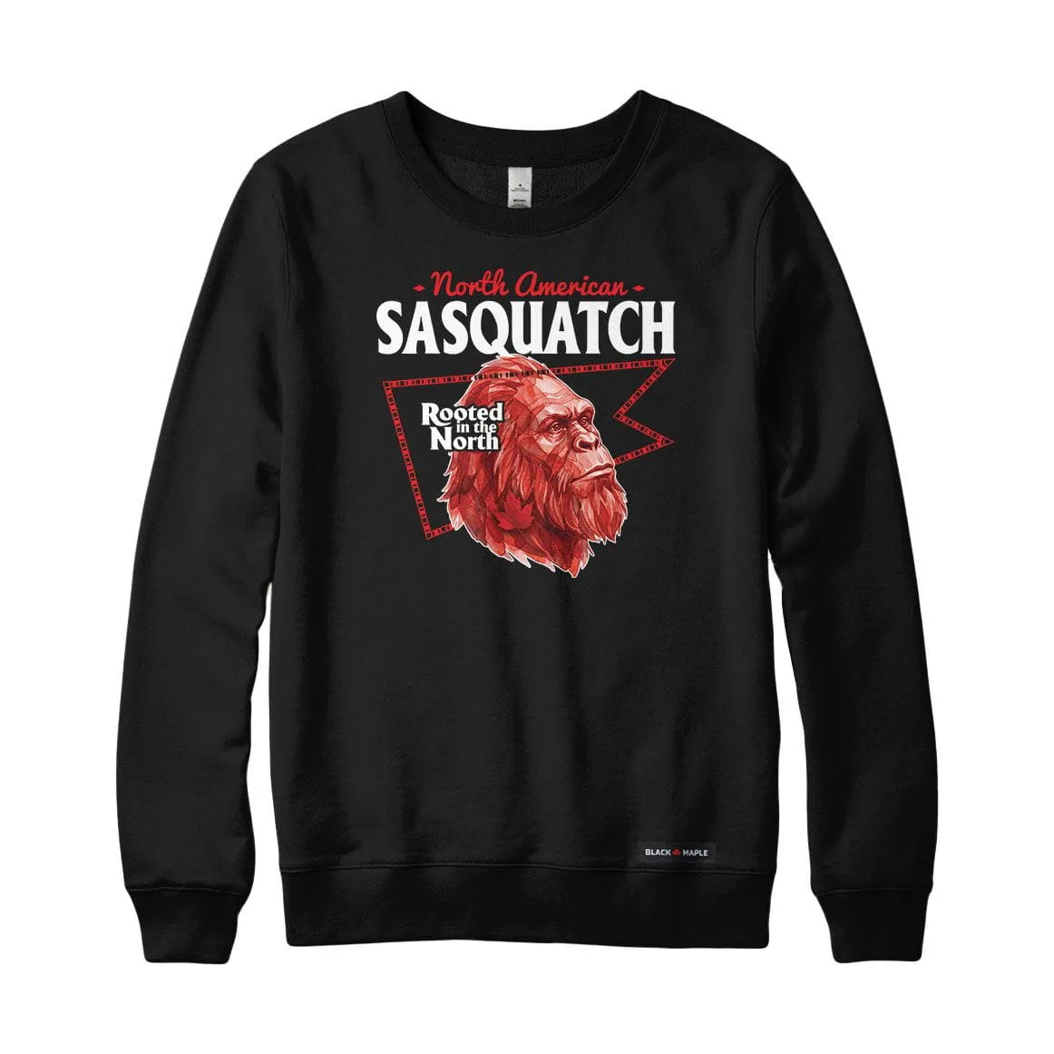 North American Sasquatch Low Poly Bust Sweatshirt or Hoodie sold by Black Maple Trading product image thumbnail 2