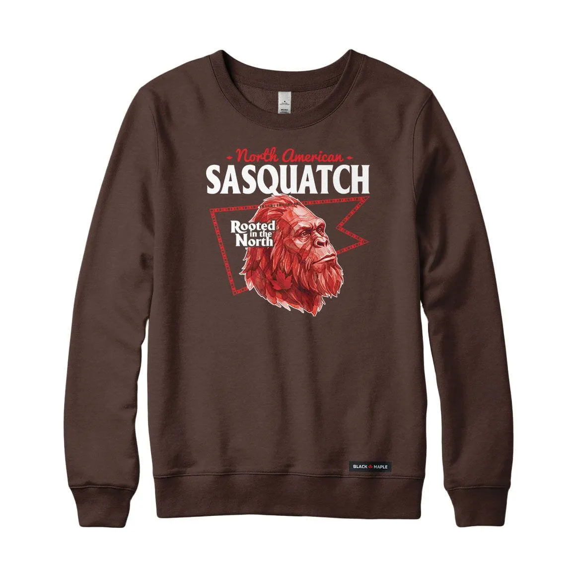 North American Sasquatch Low Poly Bust Sweatshirt or Hoodie sold by Black Maple Trading product image thumbnail 4