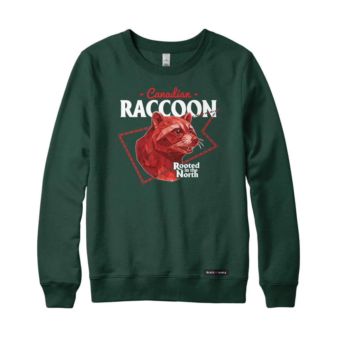 Canadian Raccoon Low Poly Bust Sweatshirt or Hoodie sold by Black Maple Trading product image thumbnail 5