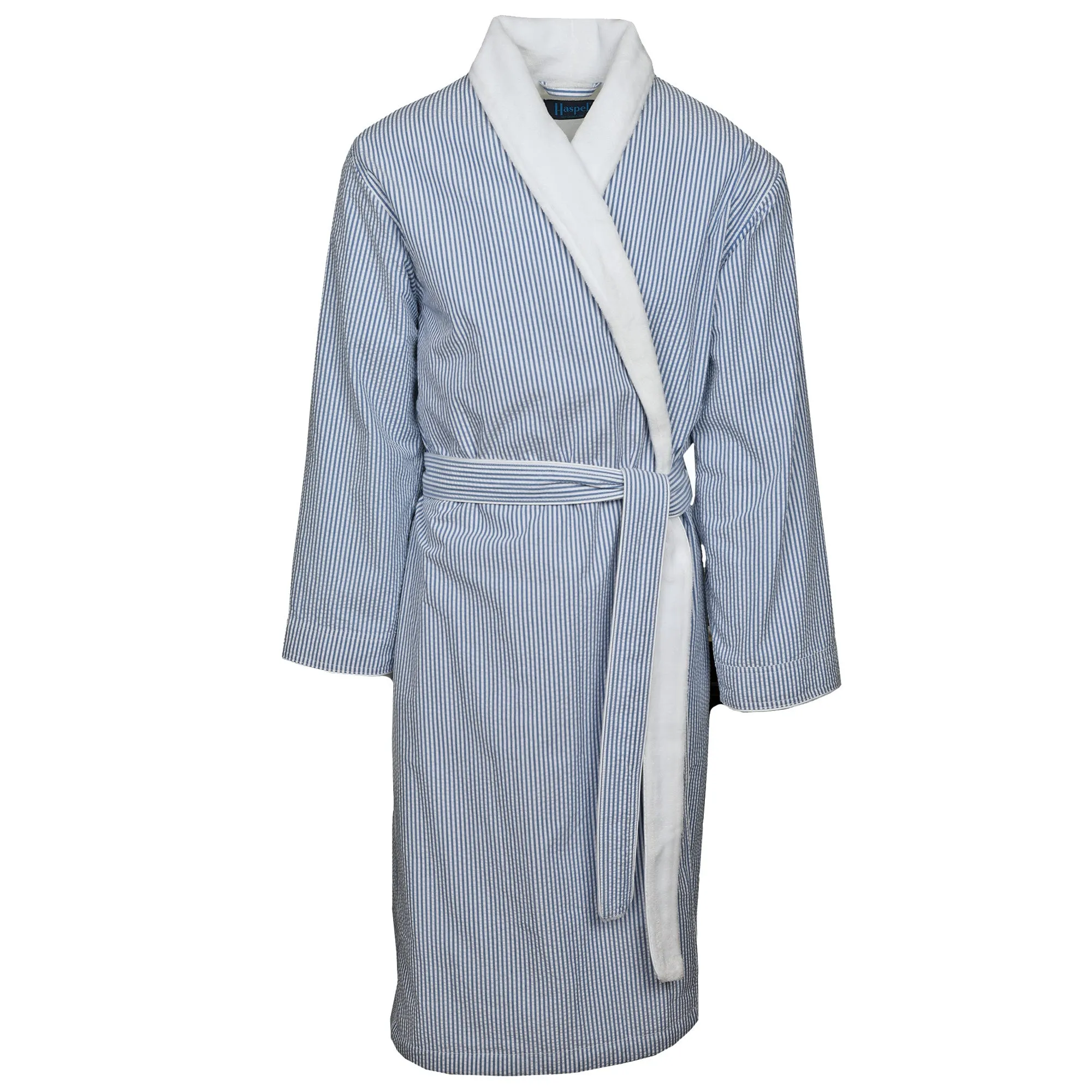 Sussex II Plush Lined Seersucker Robe - One Size sold by Haspel product image thumbnail 3