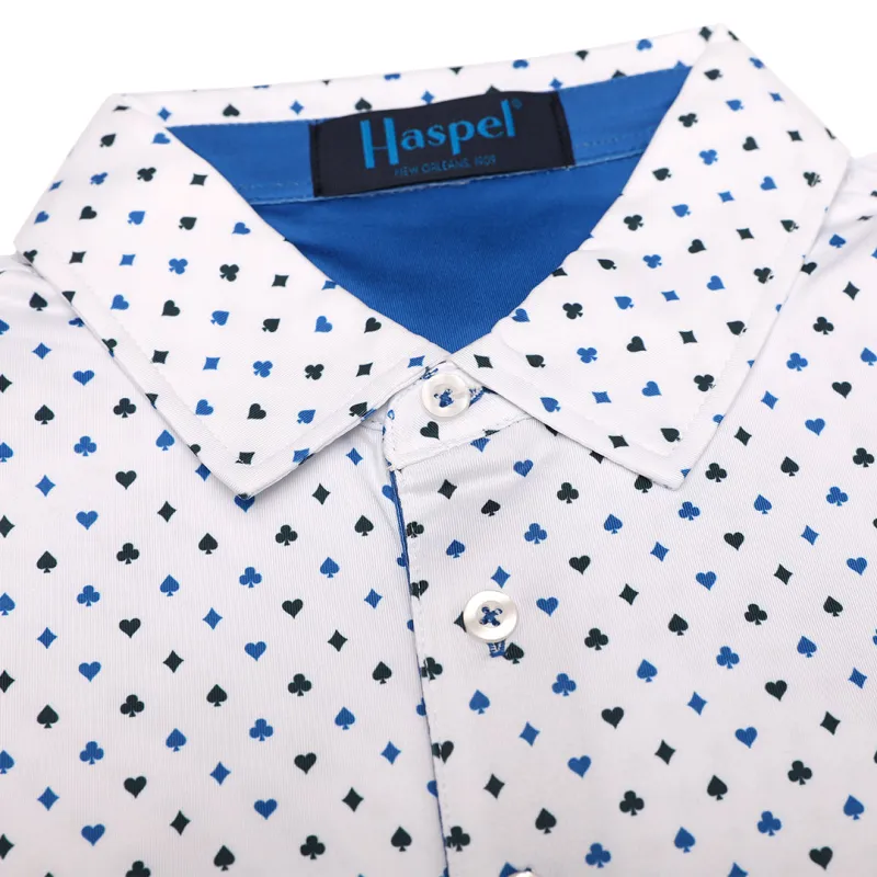 Clubhouse Club & Heart Performance Polo sold by Haspel