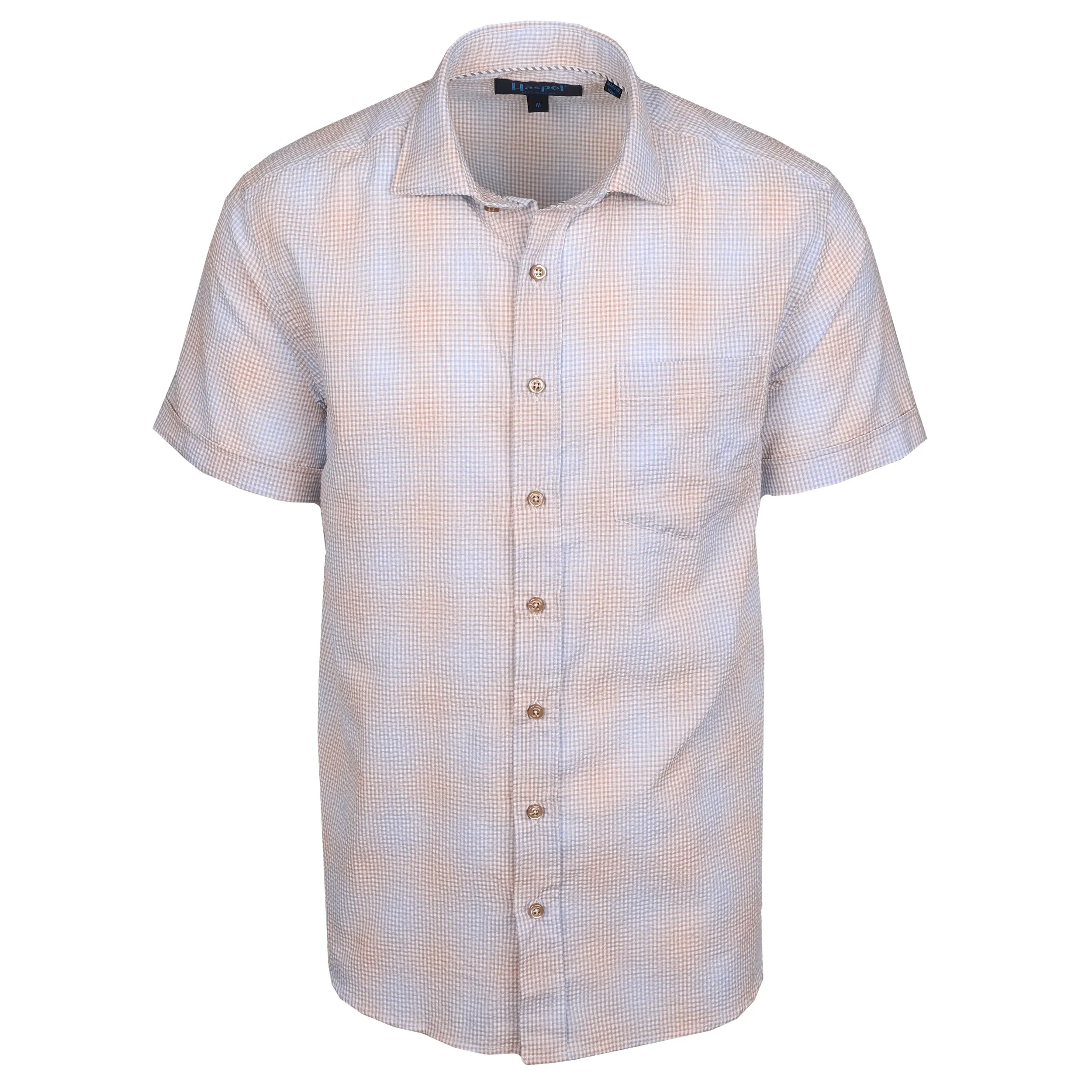 Freret Blue & Brown Mini Melange Check sold by Haspel product image thumbnail 2