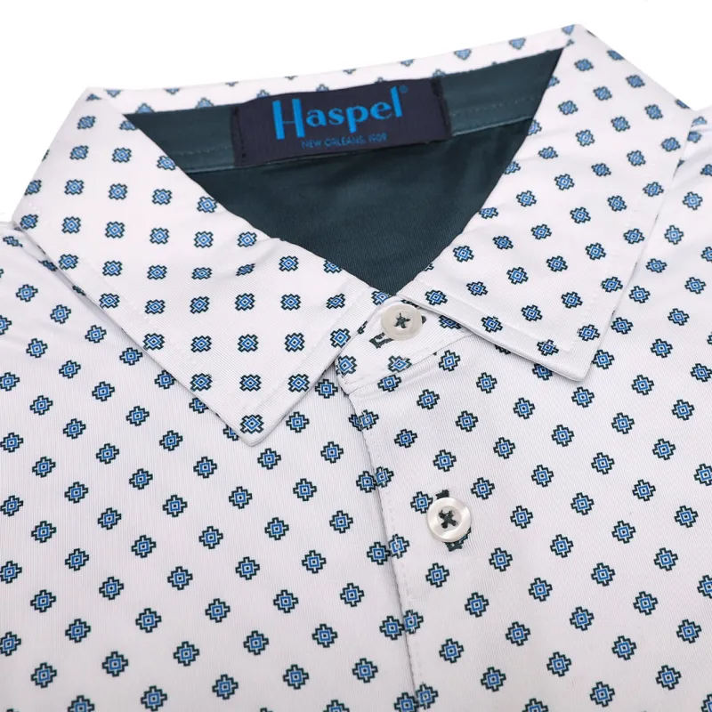 Clubhouse Diamond Deco Performance Polo sold by Haspel