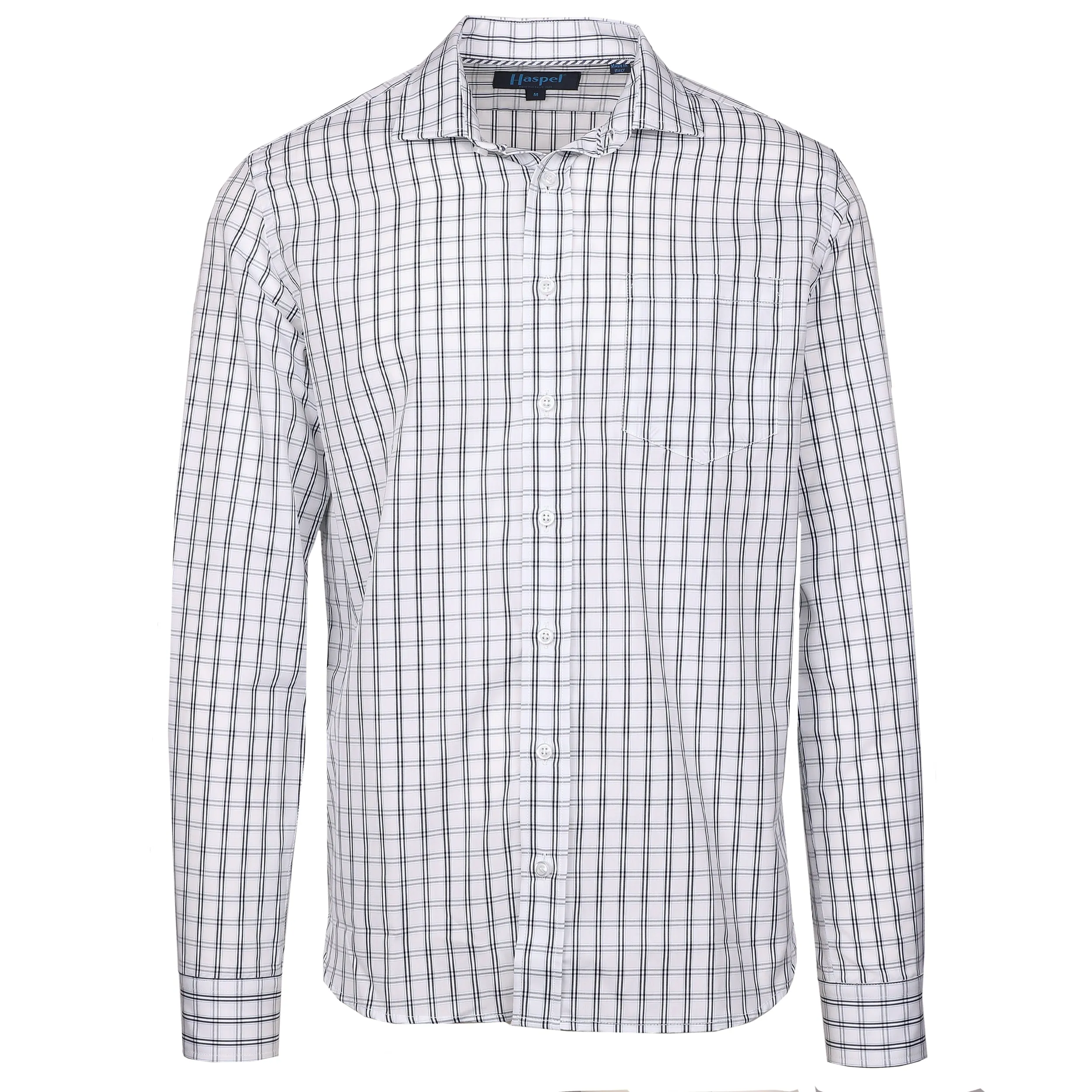 Audubon White Ground With Navy Check sold by Haspel product image thumbnail 2