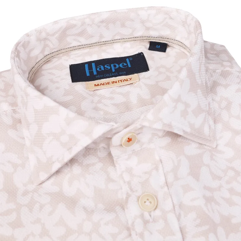 *** FINAL SALE *** Amber Sand Crayon Floral Short Sleeve Woven sold by Haspel