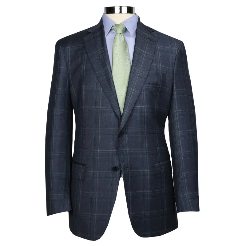 Audubon Navy Blue with Green Deco sold by Haspel