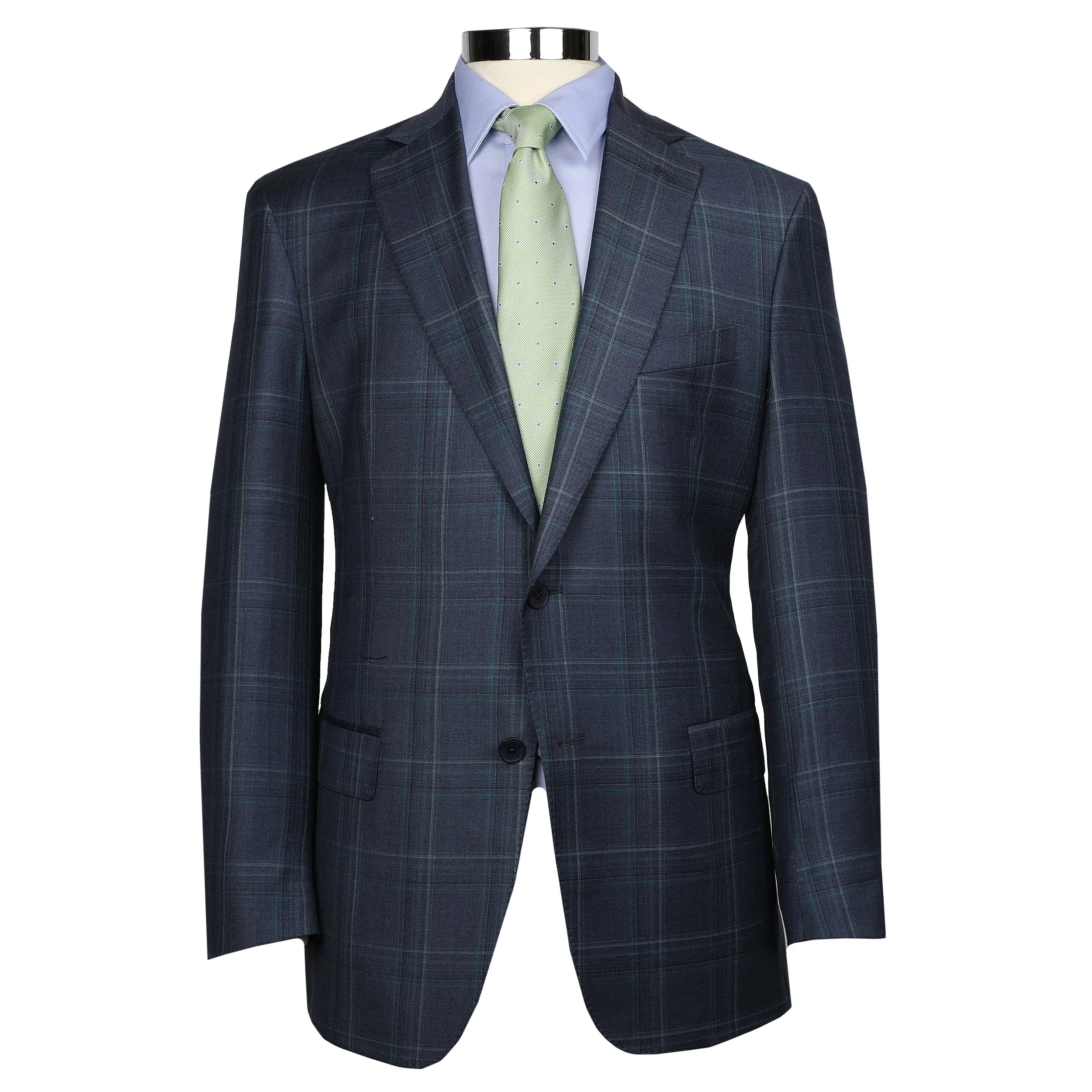 Audubon Navy Blue with Green Deco sold by Haspel