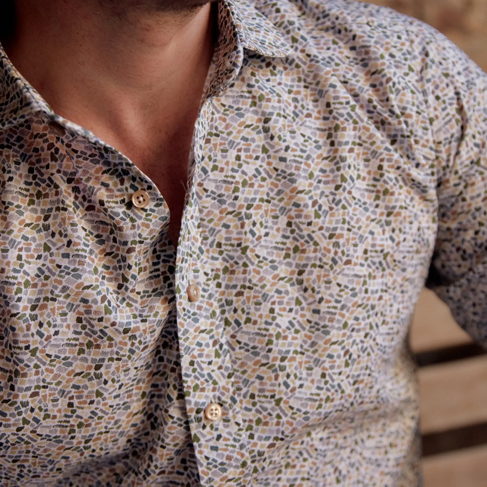 *** FINAL SALE *** Carroll Olive & Tan Print sold by Haspel product image thumbnail 2