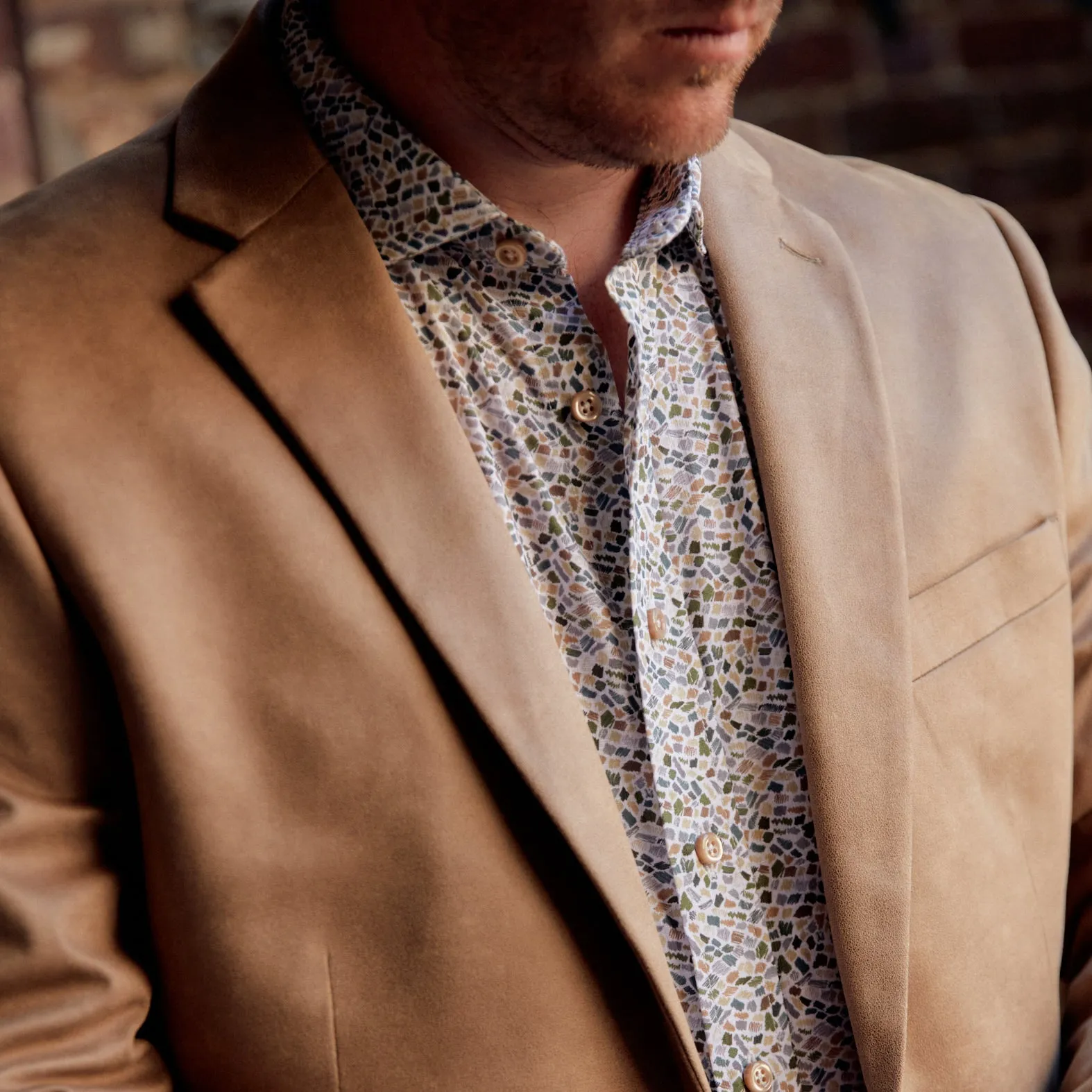 *** FINAL SALE *** Carroll Olive & Tan Print sold by Haspel product image thumbnail 5