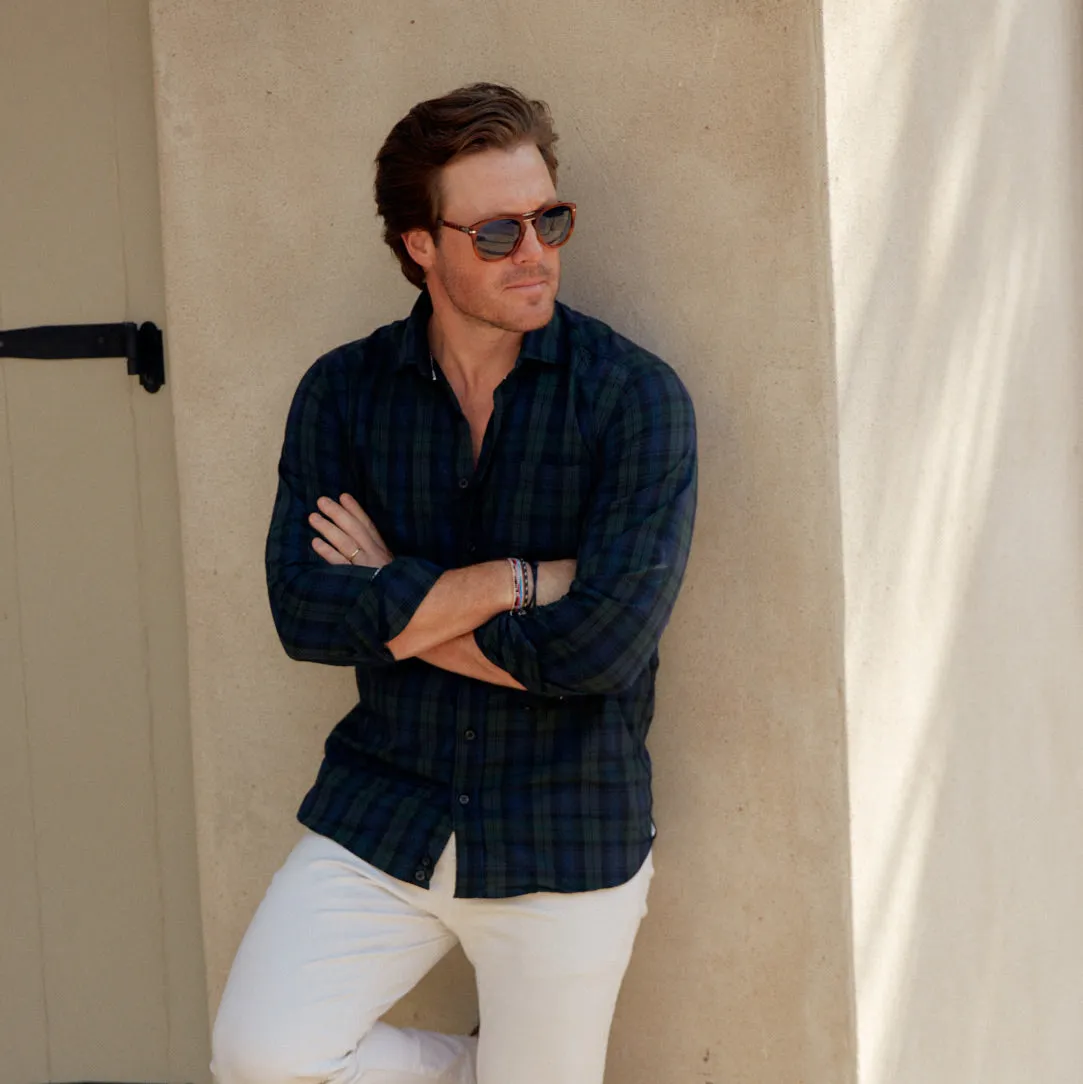 Chartres Black Watch Seersucker sold by Haspel product image thumbnail 3