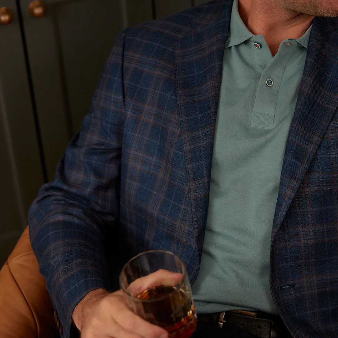 Audubon Blue with Gold Deco Sport Coat sold by Haspel product image thumbnail 2