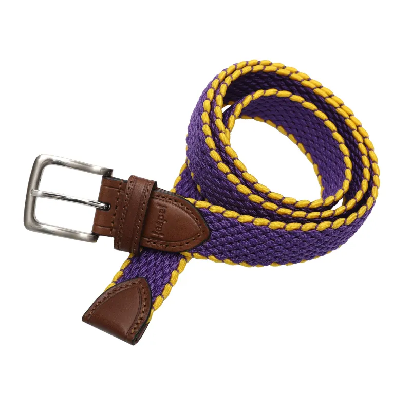 Purple & Gold Elastic Belt sold by Haspel