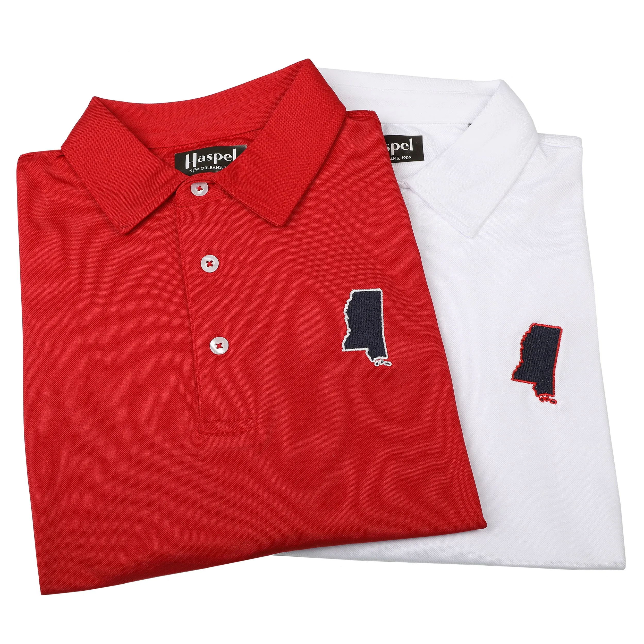 Mississippi Red Driway Performance Polo sold by Haspel product image thumbnail 4