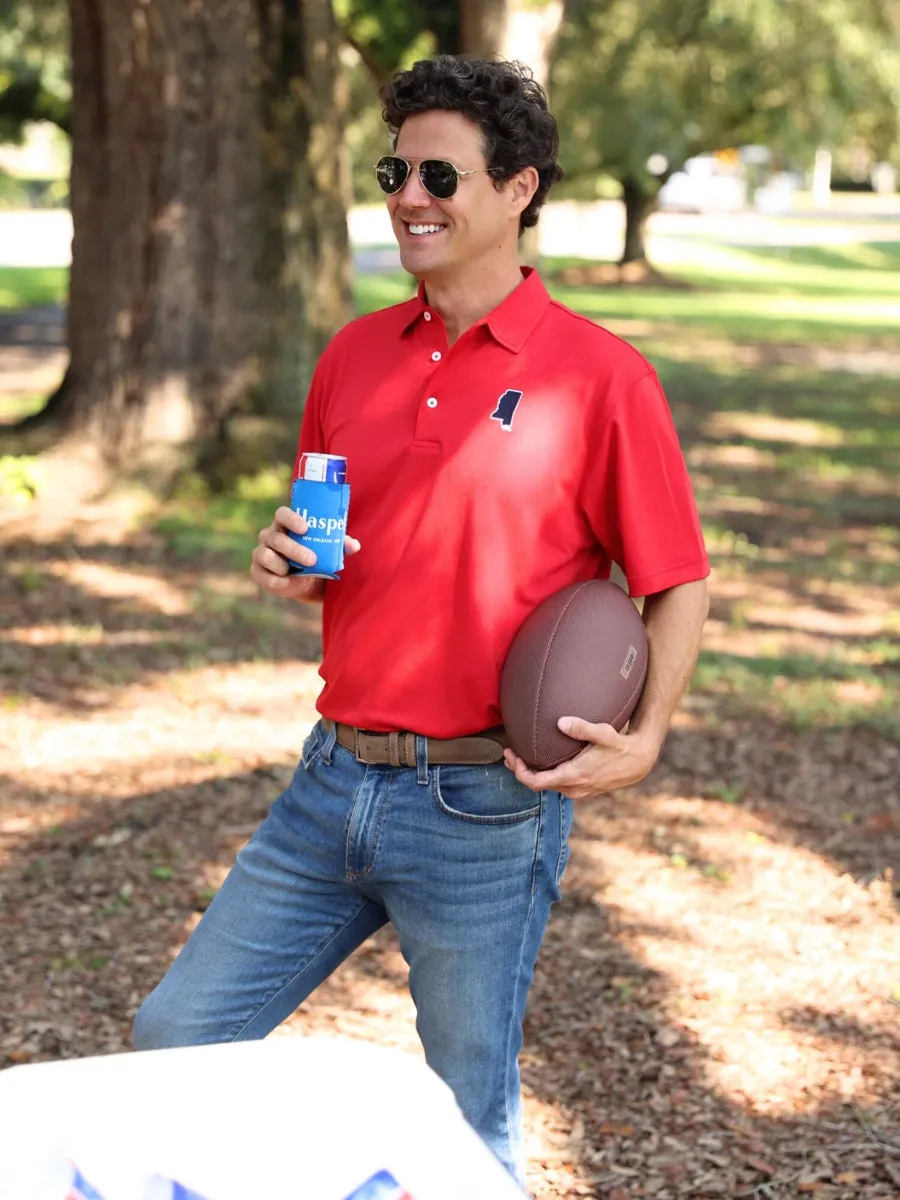 Mississippi Red Driway Performance Polo sold by Haspel product image thumbnail 3