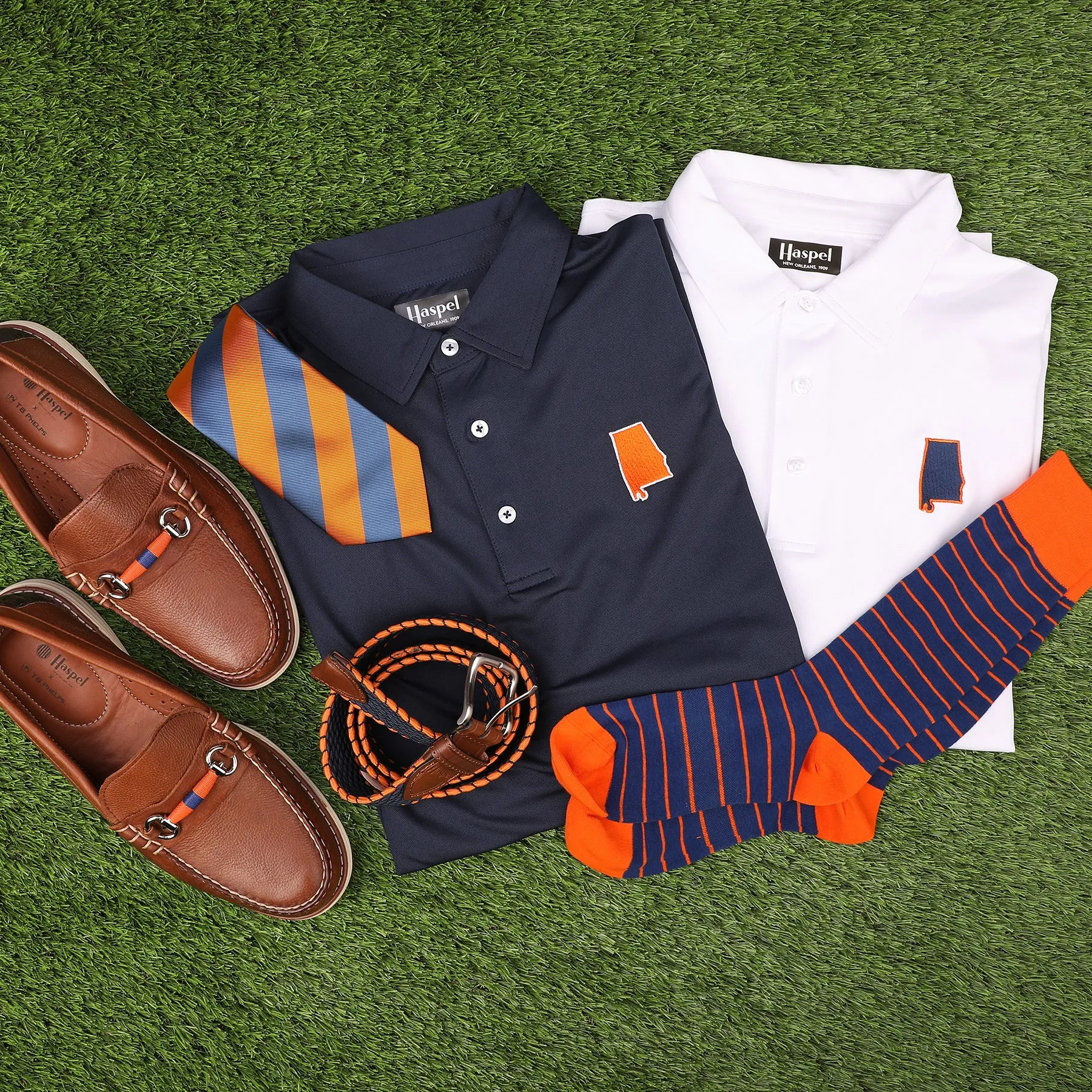 Auburn Navy Driway™ Performance Polo sold by Haspel product image thumbnail 5