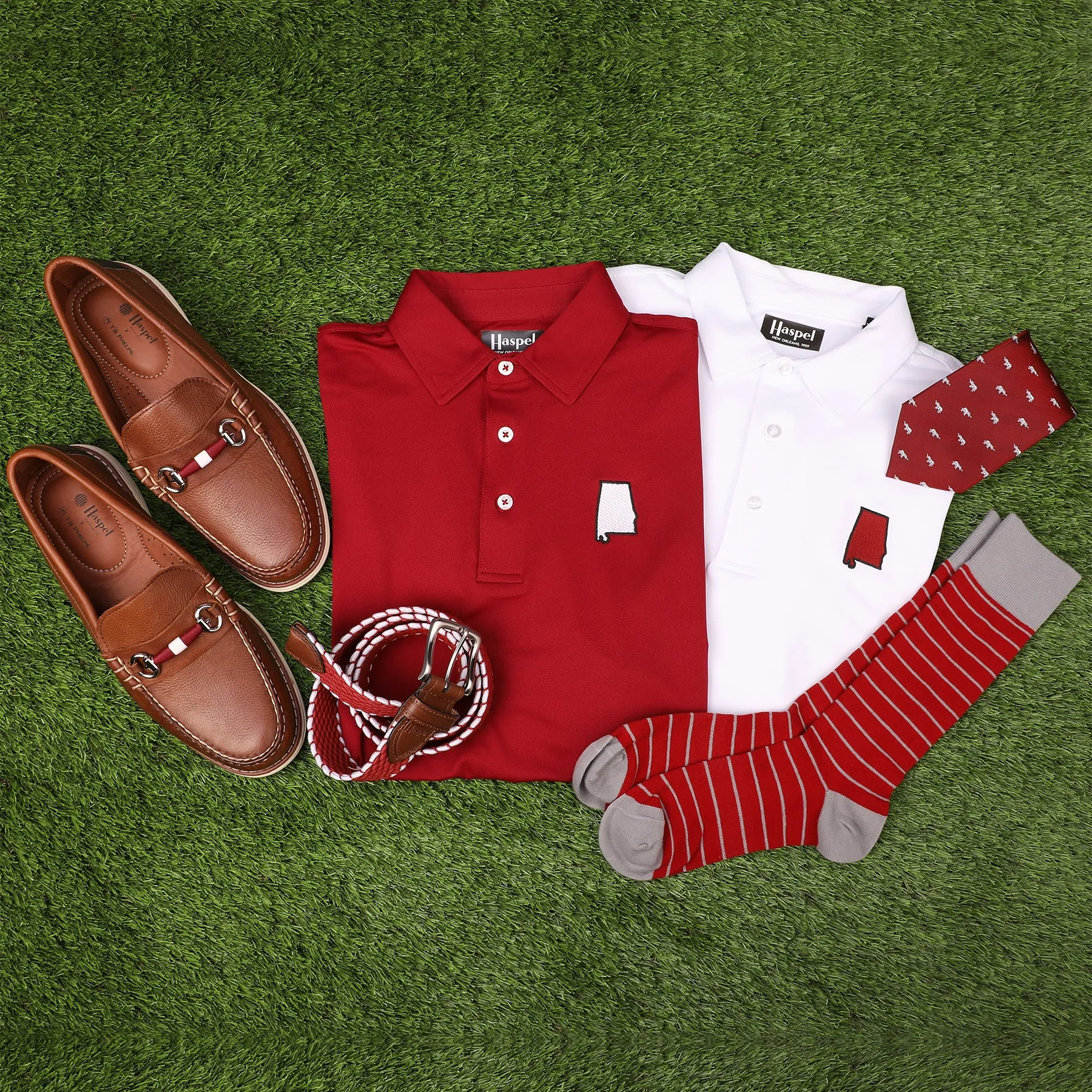 Alabama Crimson Driway™ Performance Polo sold by Haspel product image thumbnail 4