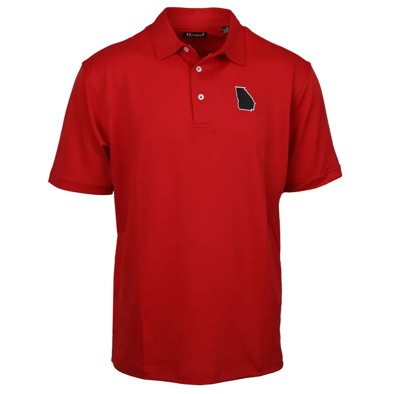Georgia Red Driway™ Performance Polo sold by Haspel