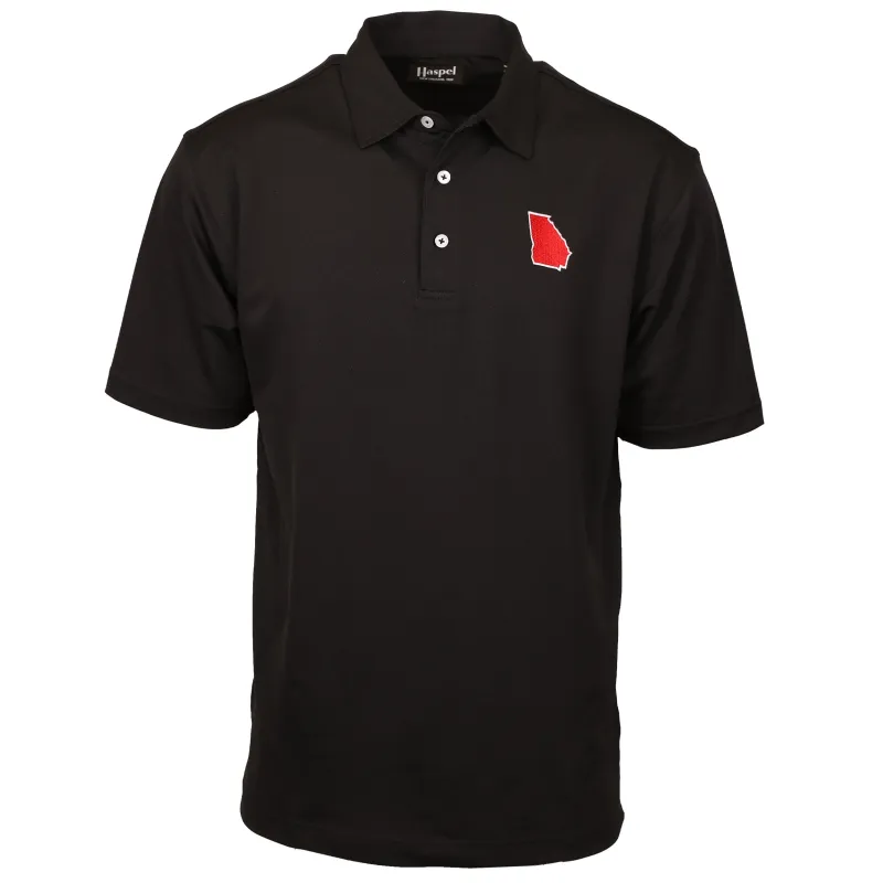 Georgia Black Driway™ Performance Polo sold by Haspel