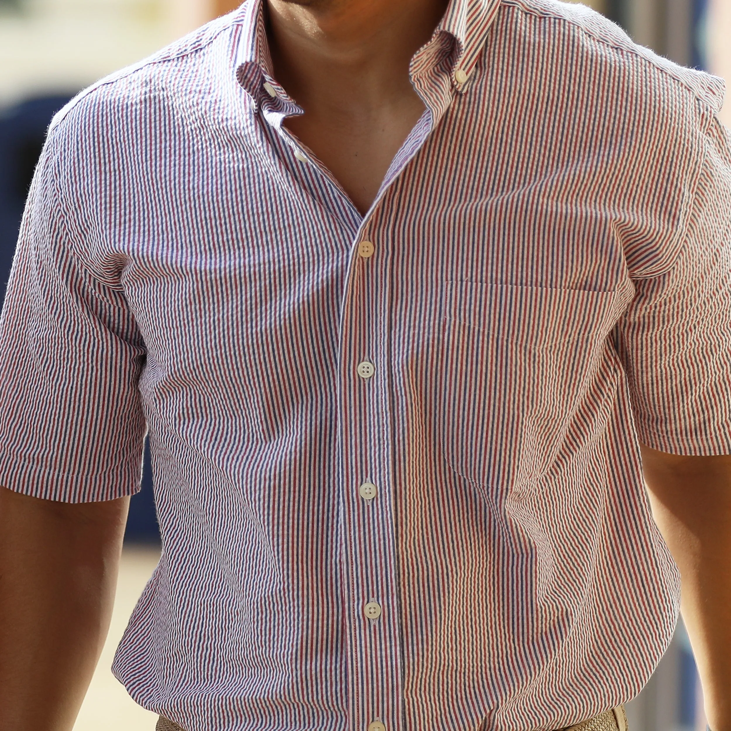 Landreau Red, White & Blue Seersucker Woven sold by Haspel product image thumbnail 2