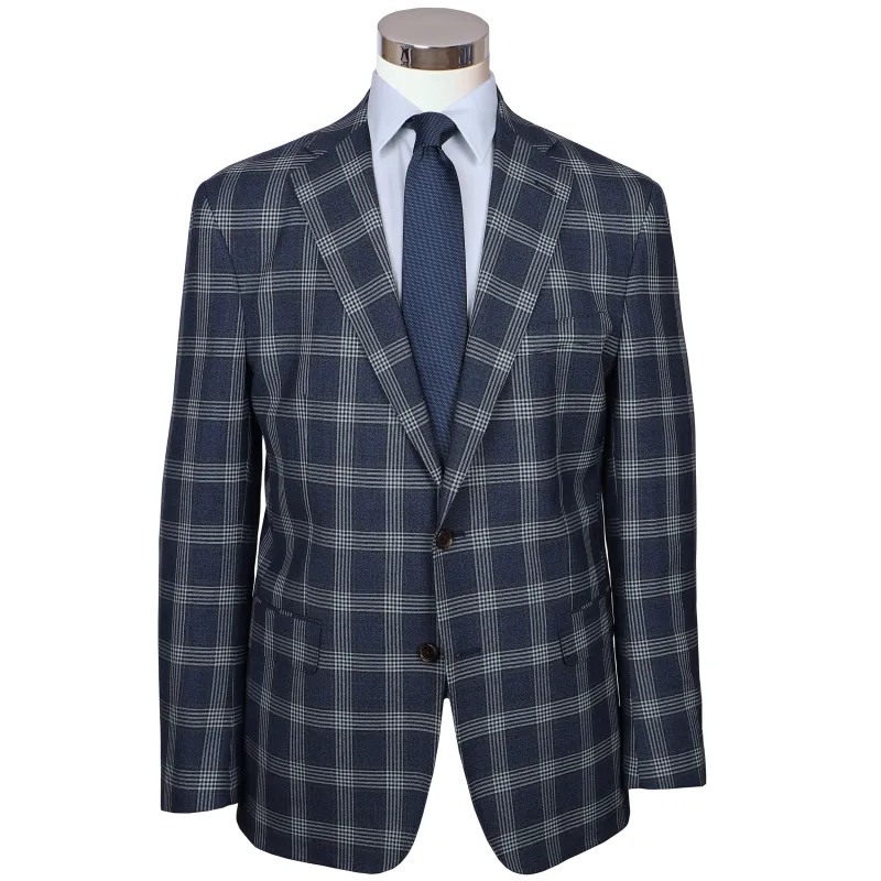 Audubon Indigo Glen Plaid Sport Coat sold by Haspel