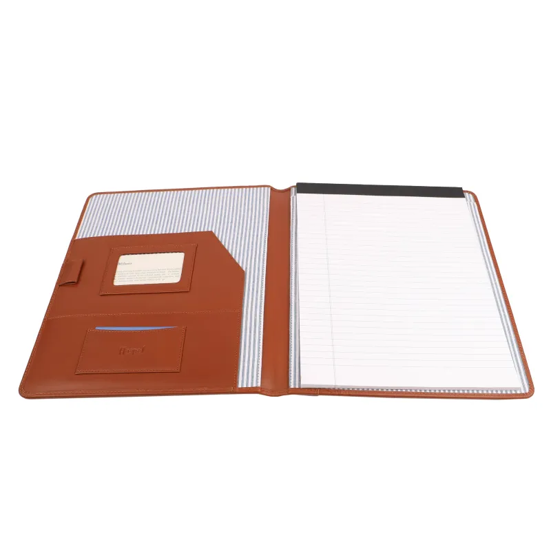 Leather British Tan Padded Portfolio sold by Haspel
