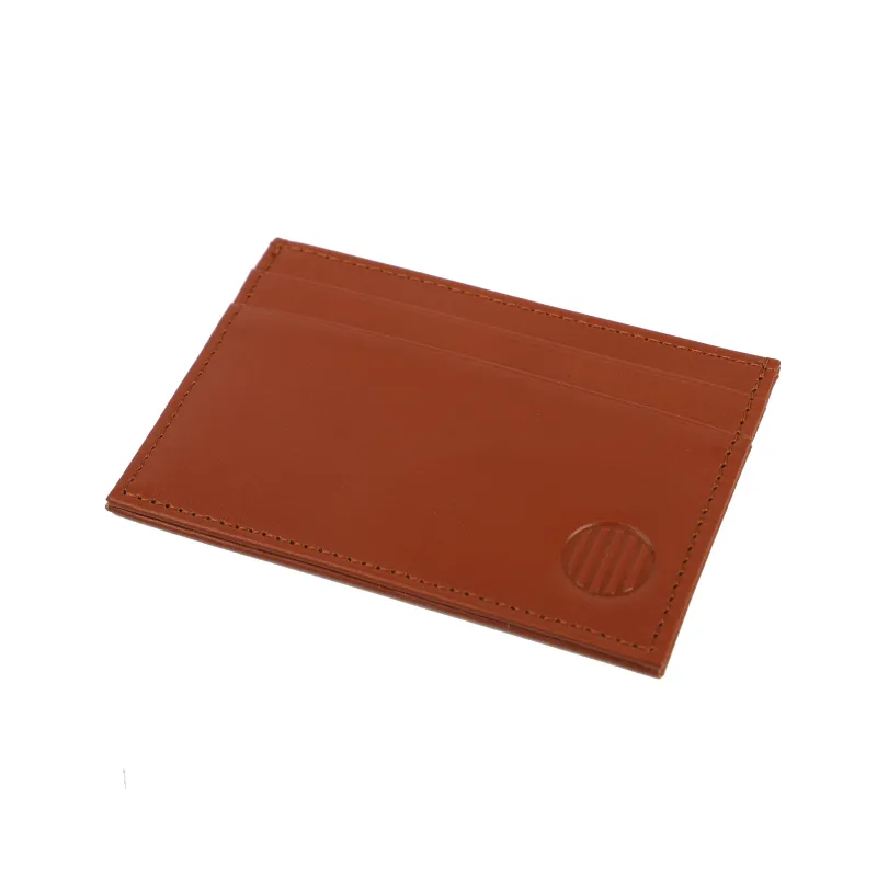 Leather British Tan Card Case sold by Haspel